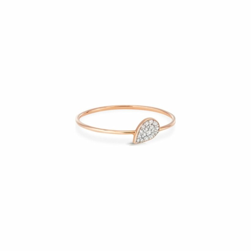 GINETTE NY BLISS ring, rose gold and diamonds