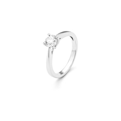 Solitaire en or blanc et diamant de 0.60ct