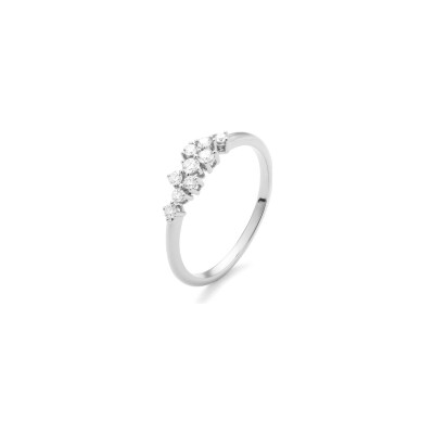 Bague en or blanc et diamants 0.22ct