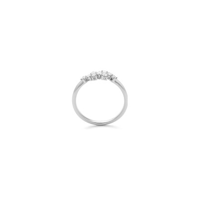 Bague en or blanc et diamants 0.22ct
