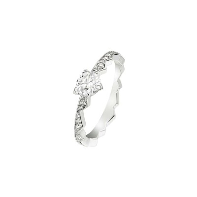 Solitaire Akillis Capture Light en or blanc et diamants