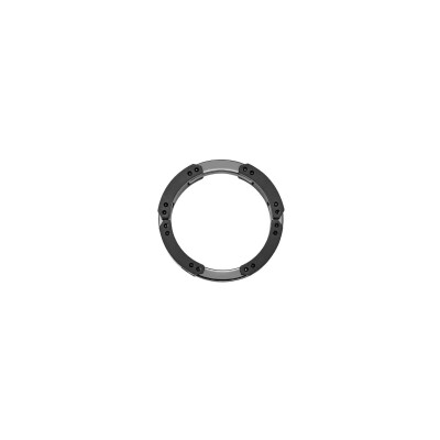 Bague Herbelin Cap Camarat en céramique noire polie et sablée