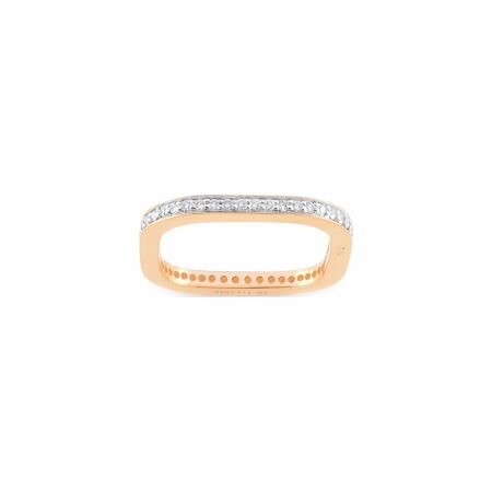 GINETTE NY TV ring, rose gold and diamonds