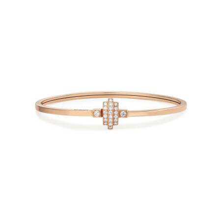 Retro Casablanca bracelet, rose gold and diamonds