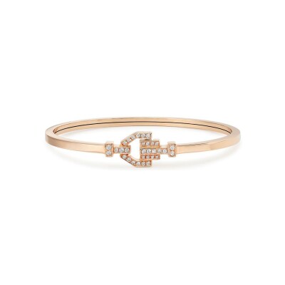 Retro Casablanca bracelet, rose gold and diamonds