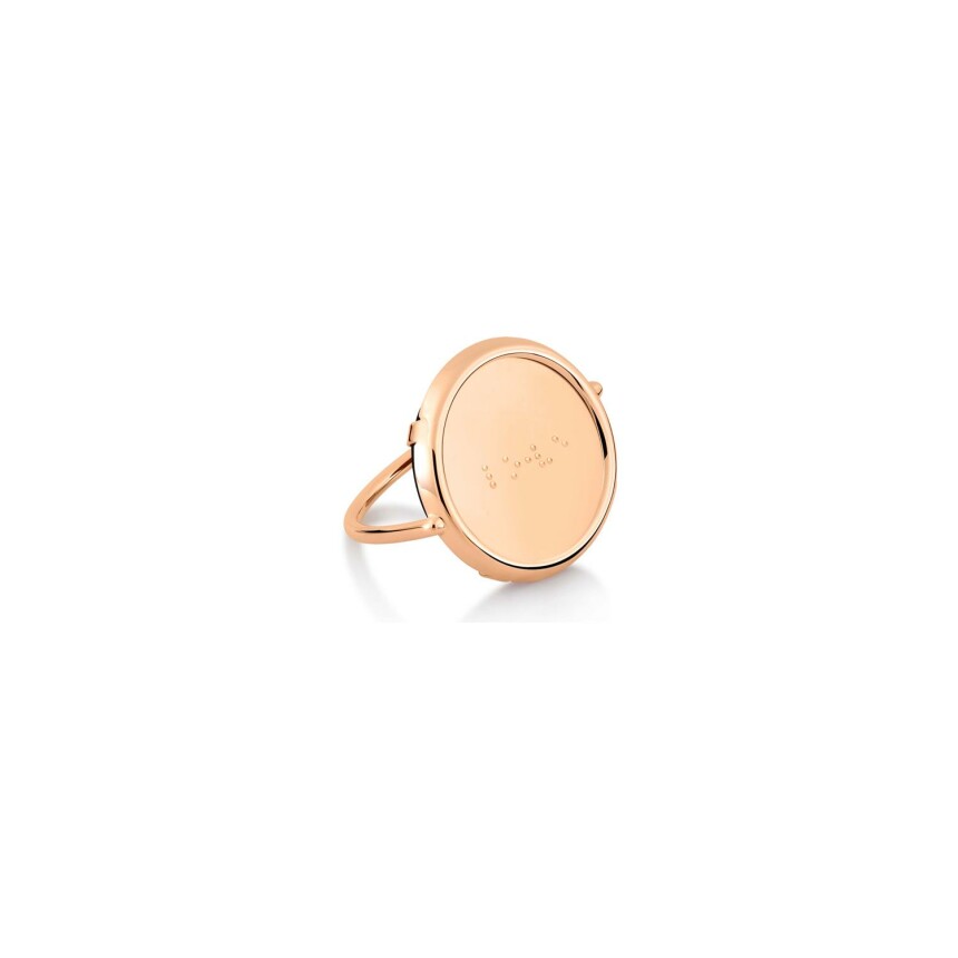 GINETTE NY BRAILLE ring, rose gold