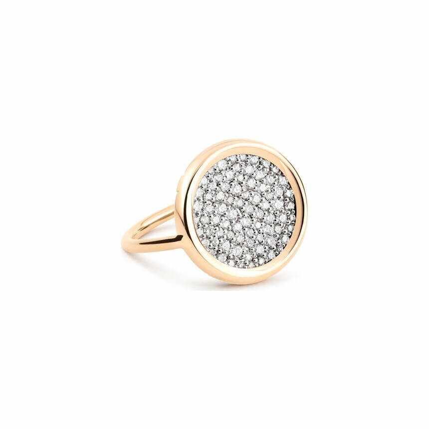 GINETTE NY DISC RINGS ring, rose gold and diamond