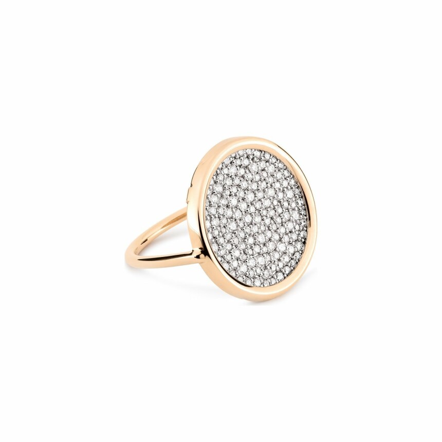 GINETTE NY DISC RINGS ring, rose gold and diamonds