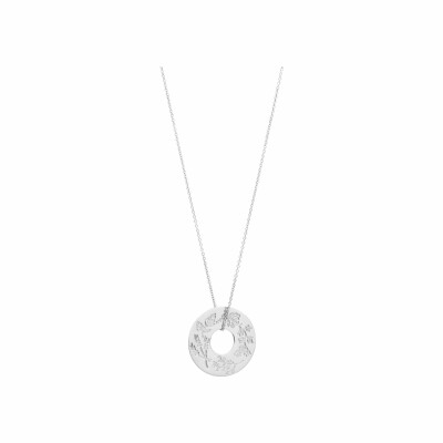 Pendentif jeton 37 Ronde des Fleurs en argent