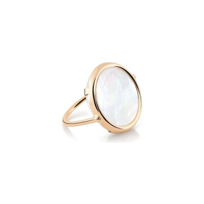 GINETTE NY DISC RINGS ring, rose gold and mother-of-pearl