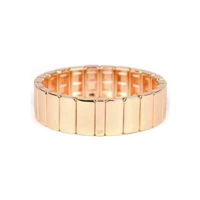 Bracelet Simone à Bordeaux Rectangle Gold en métal doré émaillé