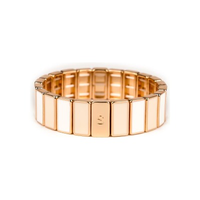 Bracelet Simone à Bordeaux Rectangle Pure en métal doré émaillé serti