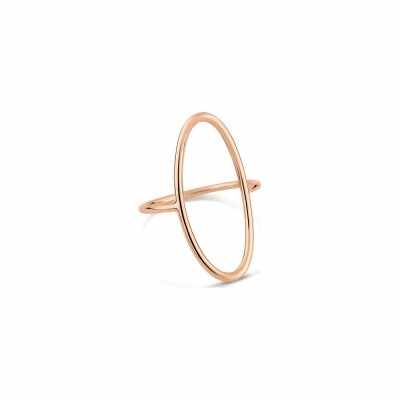 Ginette NY ELLIPSES & SEQUINS ring, rose gold