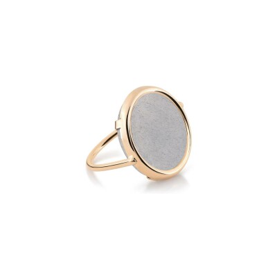 GINETTE NY EVER ring, rose gold and moonstone