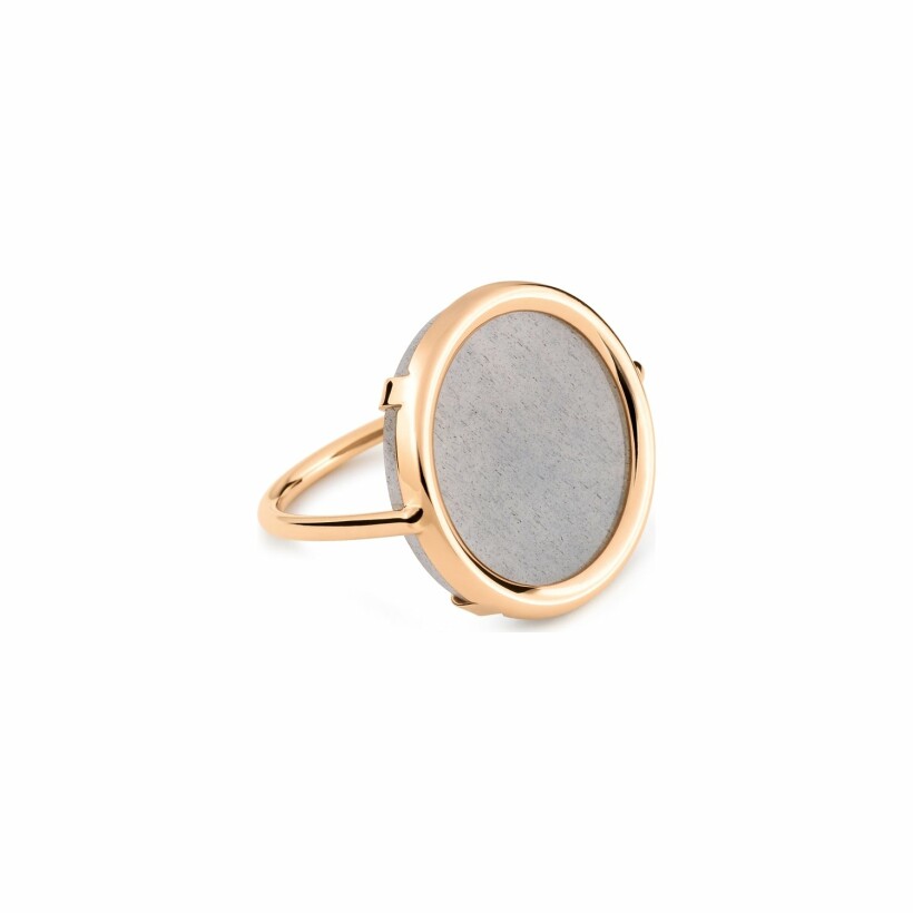 GINETTE NY EVER ring, rose gold and moonstone