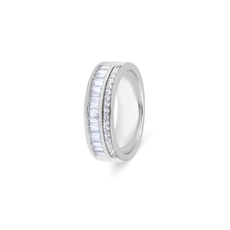 Bague Bronx en or blanc et diamants