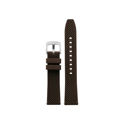 Bracelet de montre Briston 20mm chocolat en FKM 
