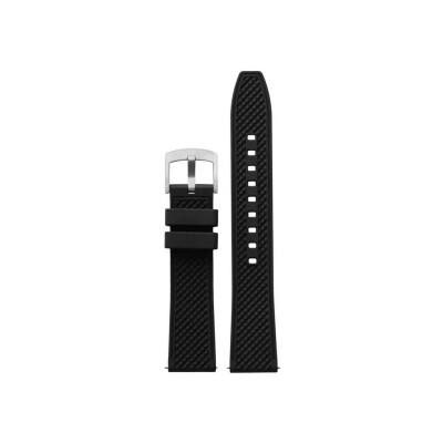 Bracelet de montre Briston en caoutchouc FKM noir mat
