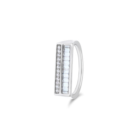 Bague Bronx en or blanc et diamants