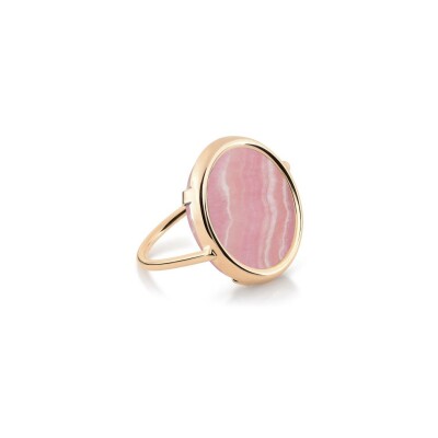 Ginette NY FRENCH KISS ring, rhodocrosite and rose gold