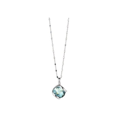 Pendentif Andrea Marazzini Bubble en métal rhodié et cristal précieux