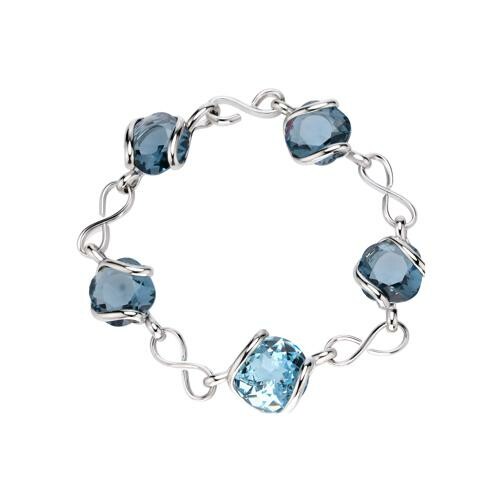Bracelet Andrea Marazzini Bubble Chain en acier et cristal