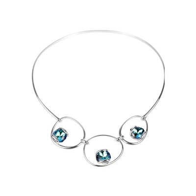 Collier Andrea Marazzini Mini Musa en métal argenté et cristaux précieux