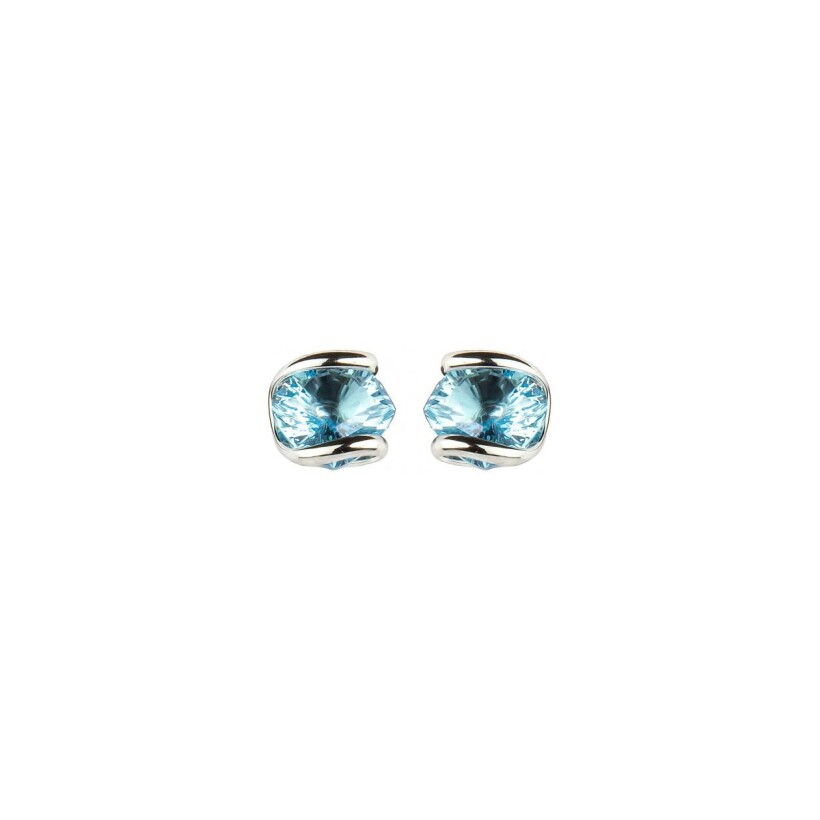 Boucles d'oreilles Andréa Marazzini Mystic OLO en métal rhodié et cristaux précieux