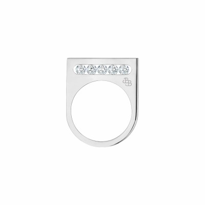 Bague La Brune & La Blonde FUNAMBULE en or blanc et diamants de 0.45ct