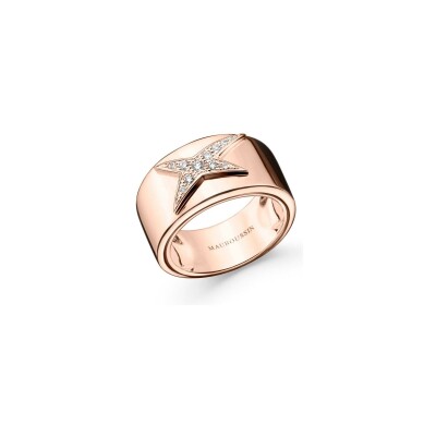 Bague Mauboussin Etoile Divine en or rose et diamants