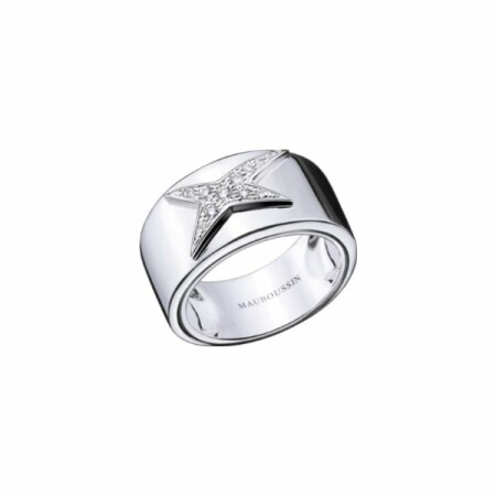 Bague Mauboussin Etoiles Divines en or blanc et diamants