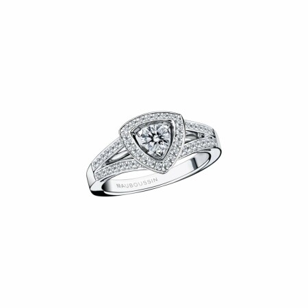 Solitaire Mauboussin Dream and Love en or blanc et diamants