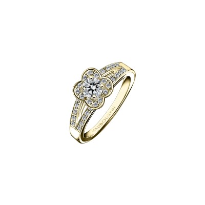 Solitaire Mauboussin Chance Of Love en or jaune et diamants