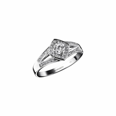 Solitaire Mauboussin Love my Love en or blanc et diamants