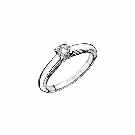 Solitaire Mauboussin La Bague en or blanc et diamant