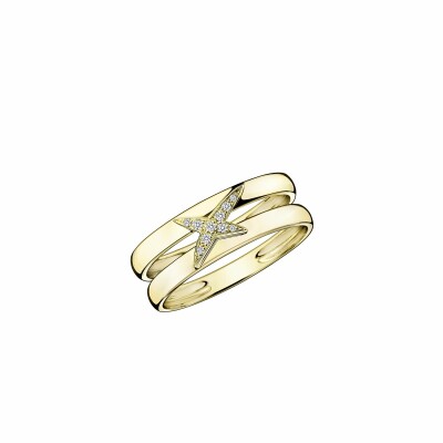 Bague Mauboussin Etoilement divine en or jaune et diamants