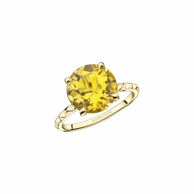 Bague Mauboussin Un Arc-En-Ciel D'Amour en or jaune et citrine