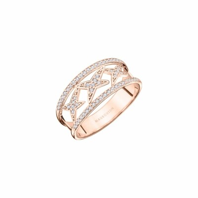 Bague Mauboussin A Jamais Mon Etoile N°1 en or rose et diamants