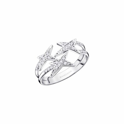 Bague Mauboussin A Jamais Mon Etoile N°3 en or blanc et diamants