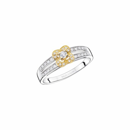 Bague Mauboussin Grain de Love en argent, or jaune et diamants