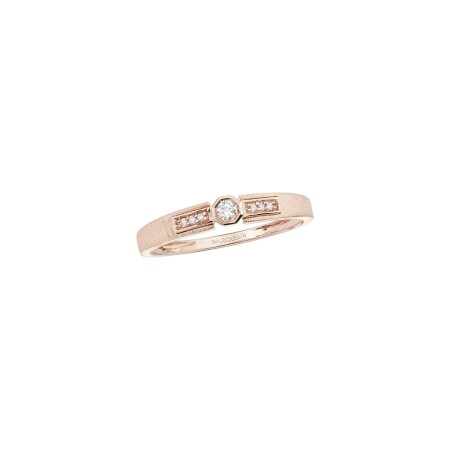 Bague Mauboussin Petit Serment en or rose et diamants