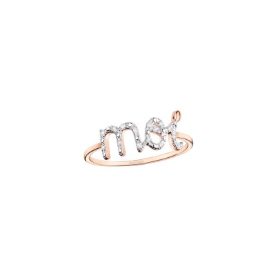 Bague Mauboussin Moi en or rose et diamants