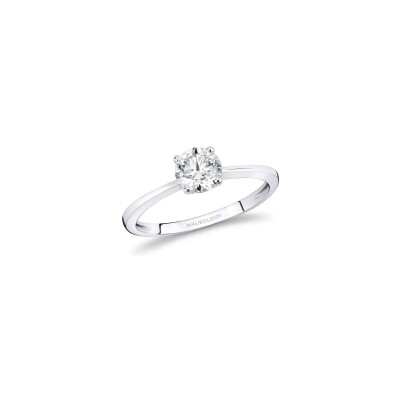 Solitaire Mauboussin Évidence-Paradis en or blanc et diamant