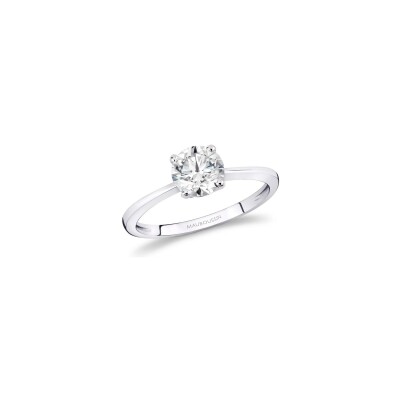 Solitaire Mauboussin Évidence-Paradis en or blanc et diamant
