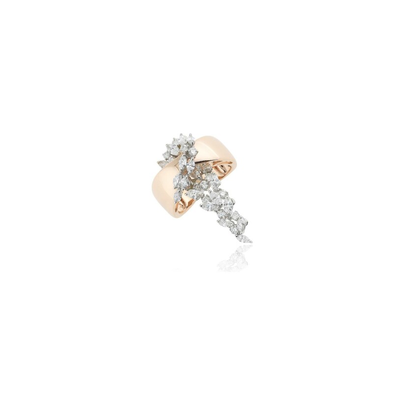 Bague Yeprem Golden Strada en or blanc, or rose et diamants