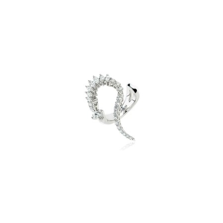 Bague Yeprem Y-Not en or blanc et diamants