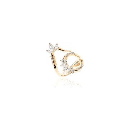 Bague Yeprem Golden Strada en or blanc, or rose et diamants