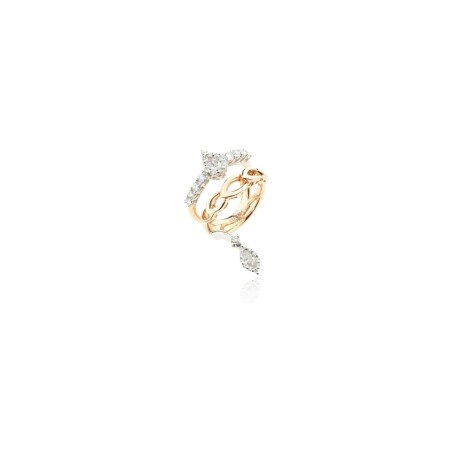 Bague Yeprem Golden Strada en or blanc, or rose et diamants