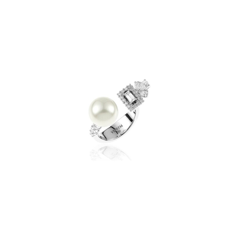 Bague Yeprem Pearlescent en or blanc et diamants