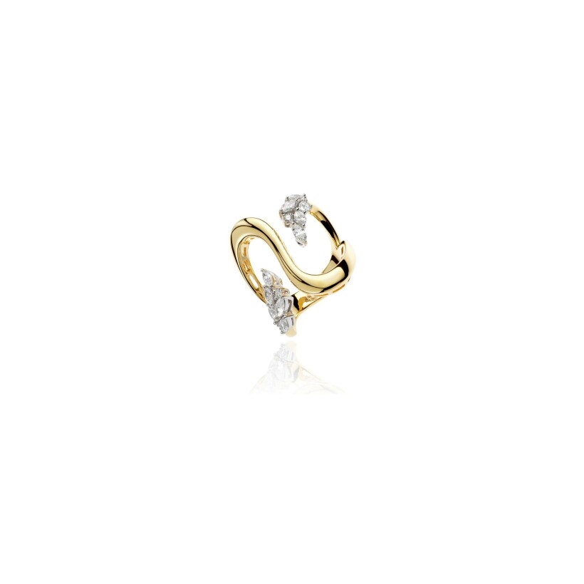 Bague Yeprem Golden Strada en or blanc, or jaune et diamants